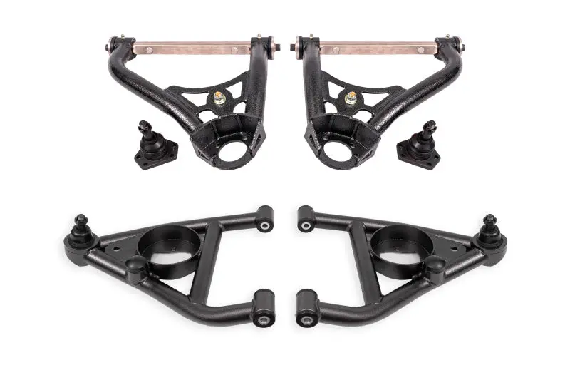 Bmr 67-69 Gm F-Body / 68-74 X-Body Non-Adj. Upper & Lower A-Arms (Polyurethane) - Black Hammertone 1