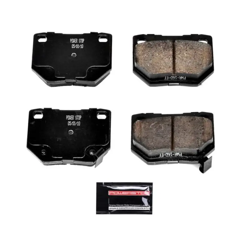 Power Stop 90-96 Nissan 300Zx Rear Z23 Evolution Sport Brake Pads W/Hardware 1