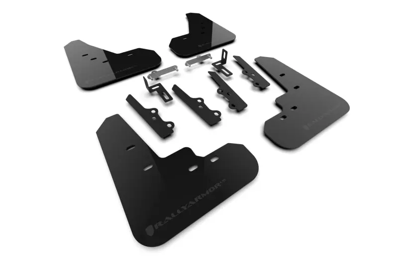Rally Armor 2025+ Kia K4 Black Mud Flap Dark Grey Logo 1