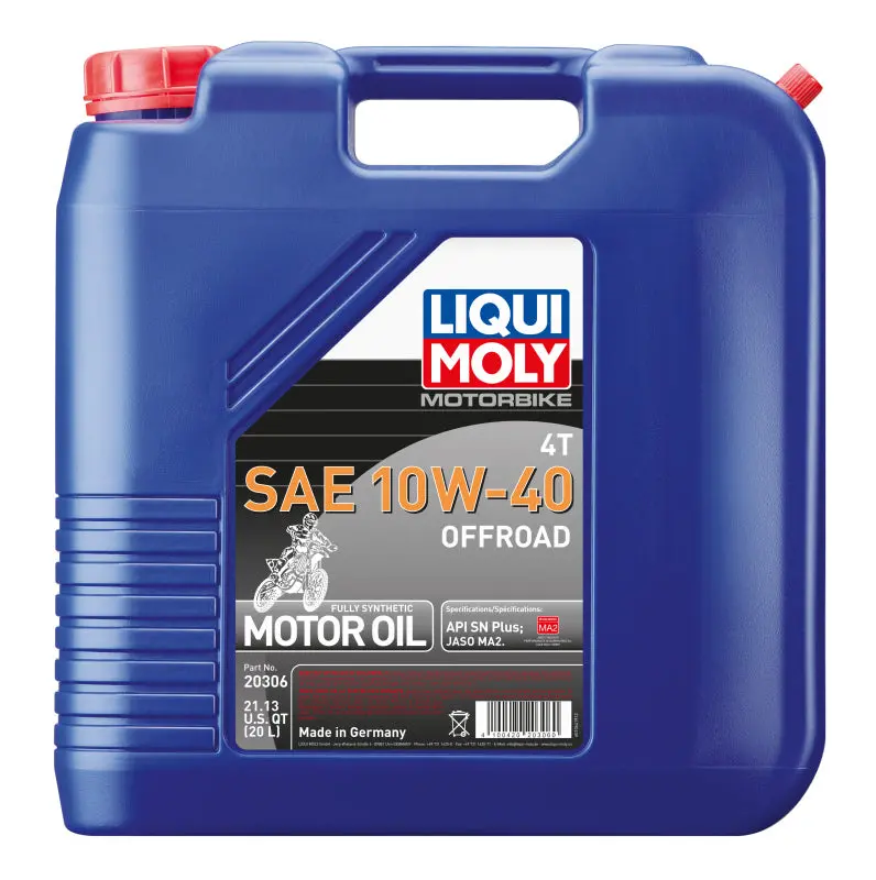 Liqui Moly 20L Motorbike 4T Sae 10W40 Offroad 1