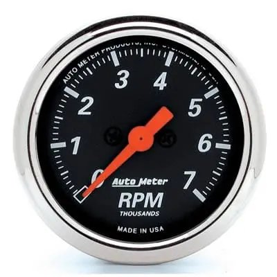 Autometer 1477 Designer Black Analog Tachometer 1