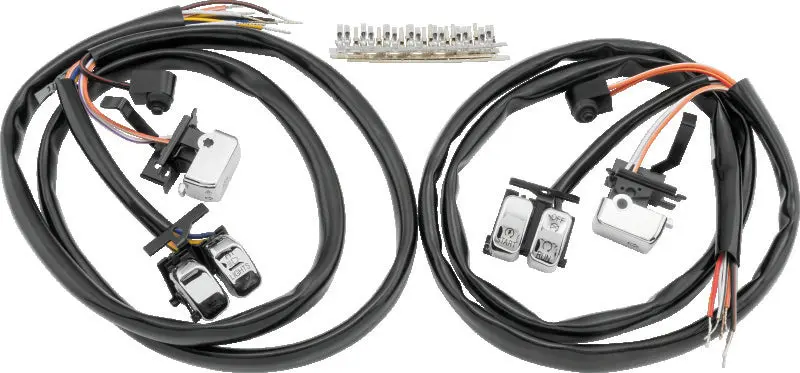 Twin Power 07-10 Flh Flt Fxst Flst Fxd Xl Chrome Handlebar Switch Kit 1