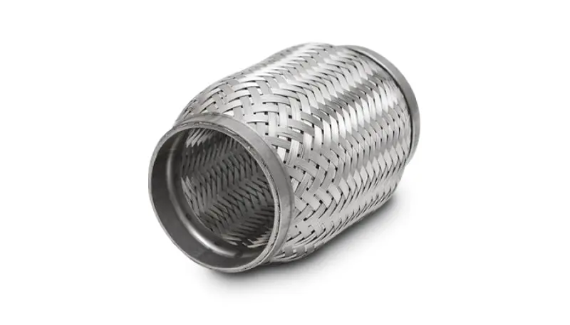 Vibrant Ss Flex Coupling With Inner Braid Liner 2In Inlet/Outlet X 6In Flex Length 2