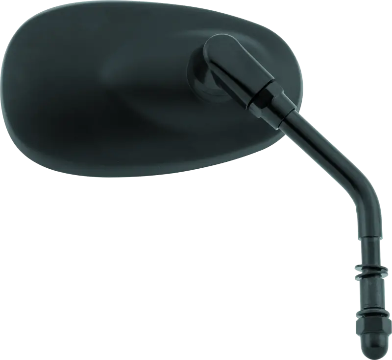 Bikemaster Harley Oval Mini Mirror - Each - Matte Black 1
