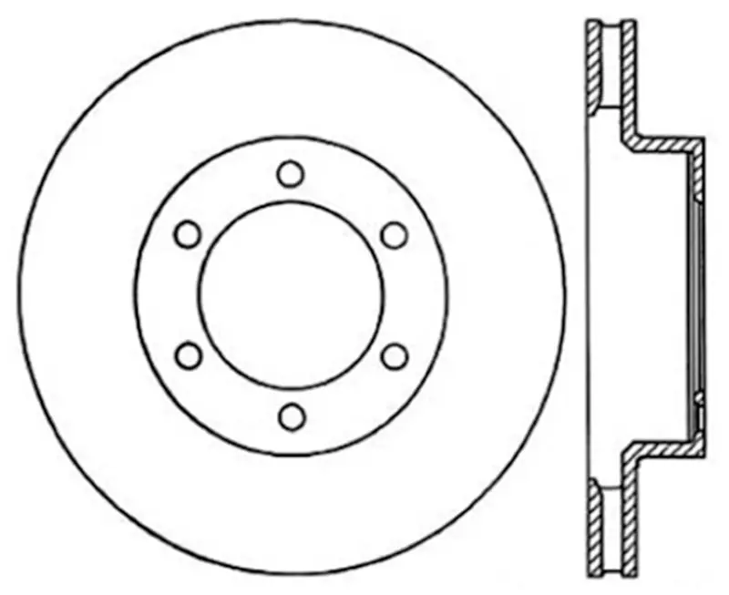 Stoptech 03-09 Toyota 4Runner / 05-14 Toyota Fj Cruiser Front Performance Cryo Brake Rotor 2