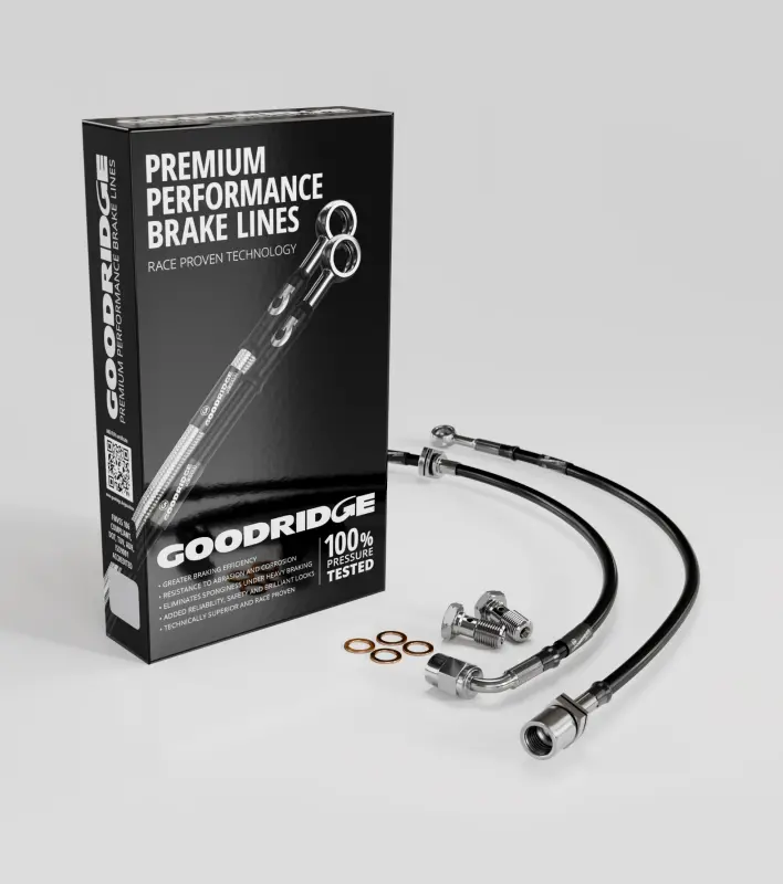 Goodridge 16-18 Bmw M4 Stainless Steel Front Brake Lines 1