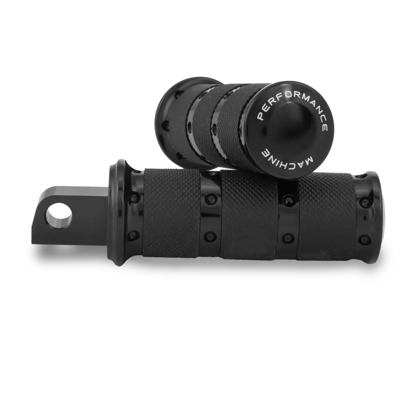 Performance Machine Footpegs Xls - Black Ano 1