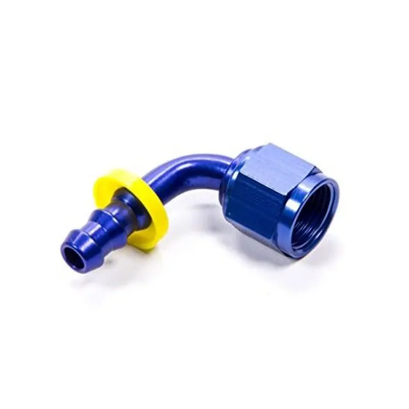 Fragola -8An Nut X -6An 90 Degree Push-Lite Hose End For Fuel Cell Conversion - Black 1