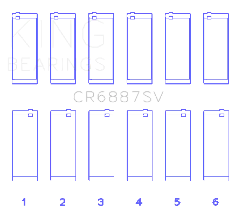 King Engine Bearings Bmw B58b30a Performance Rod Bearing Set 1