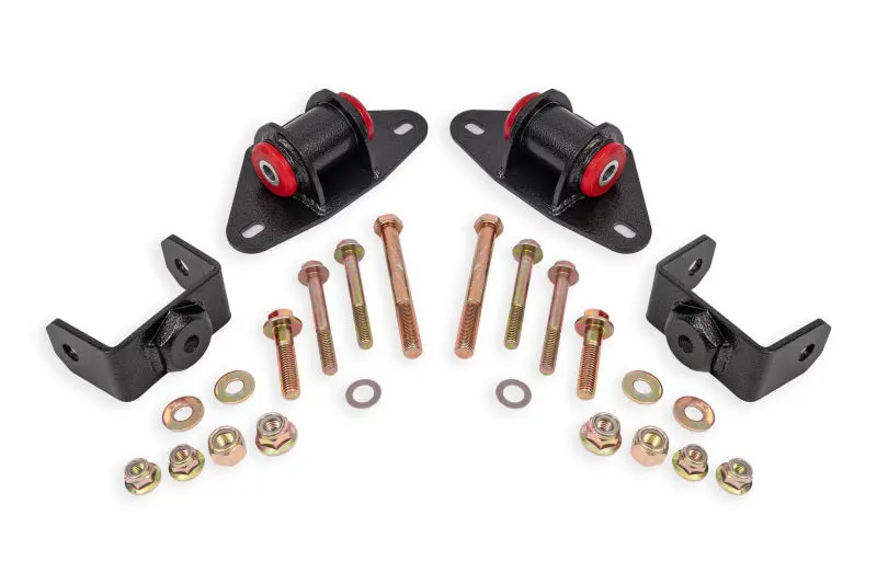Bmr Suspension 14-19 Chevrolet Corvette Motor Mount Kit - Black Hammertone 1