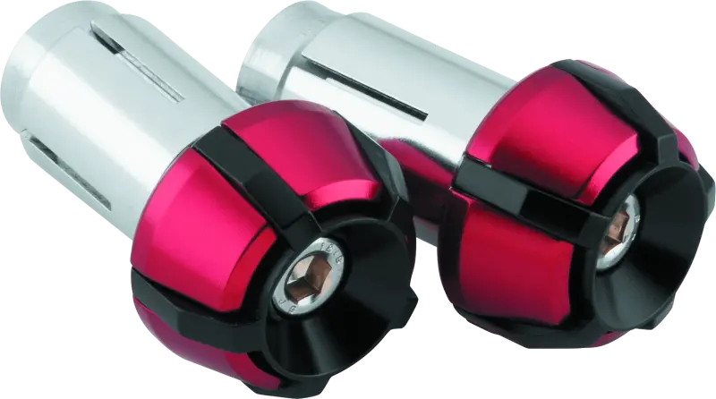 Bikemaster Anti-Vibration Bar Ends - Black/Red 1