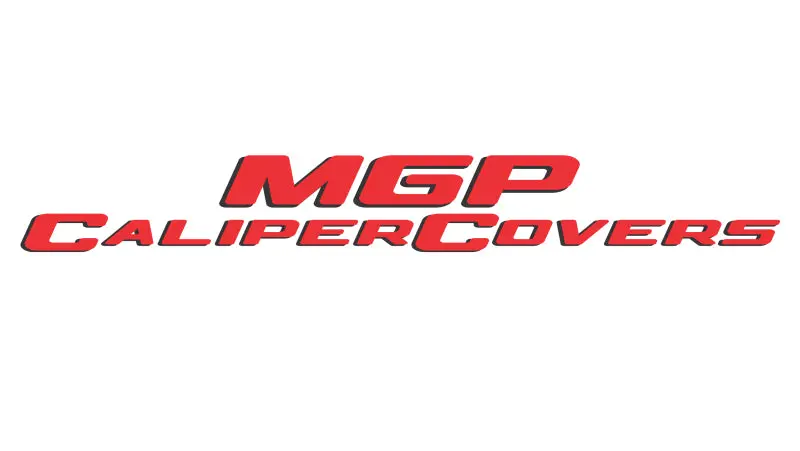 Mgp 4 Caliper Covers Engraved Front & Rear Escalade Red Finish Silver Ch 1