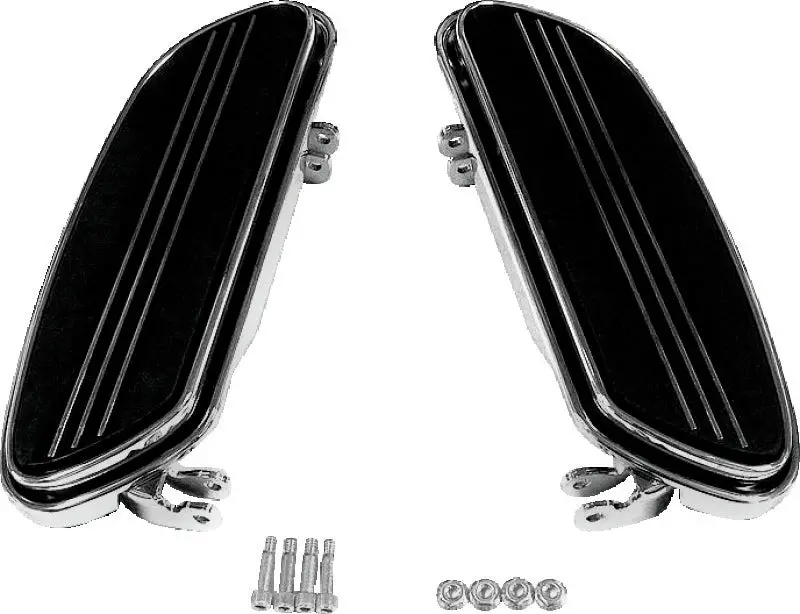 Bikers Choice 86-Up Flh Flt Chrome Extended Floorboard Kit 1