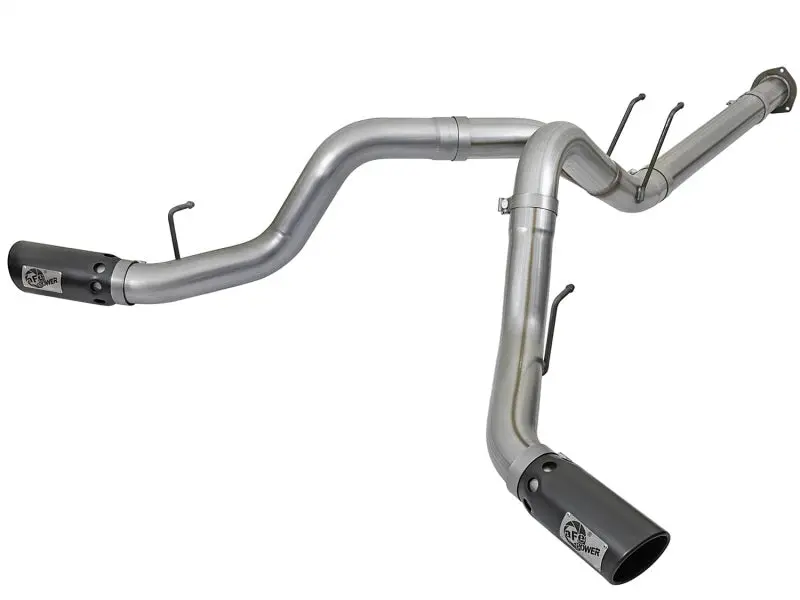 Afe Large Bore-Hd 4In 409 Stainless Steel Dpf-Back Exhaust W/Black Tip 2017 Ford Diesel V8 6.7L (Td) 1