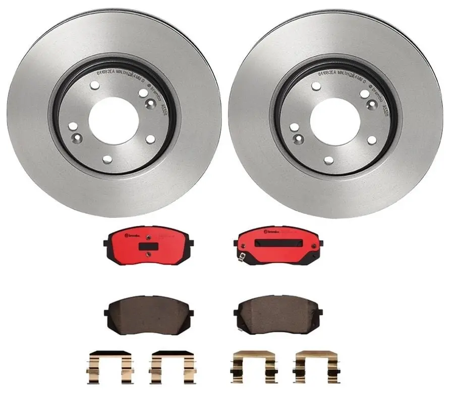 Brembo Kt00106 Disc Brake Pad And Rotor Kit 1