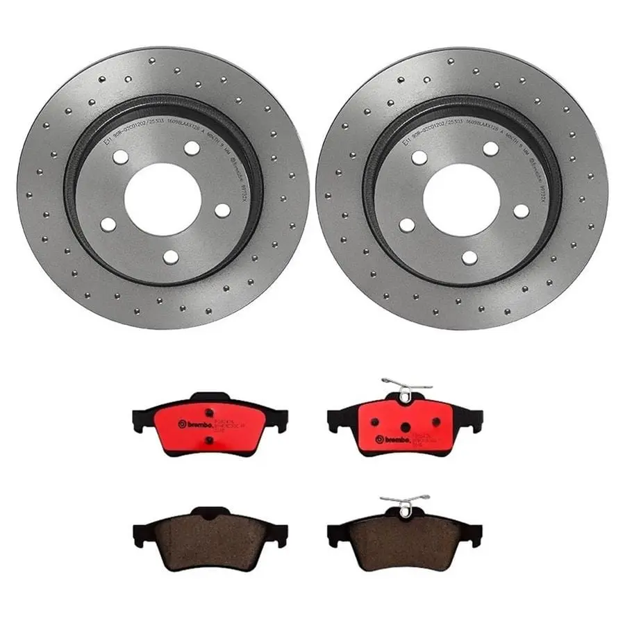 Brembo Ktx0098 Complete Brake Pad And Rotor Kit 1