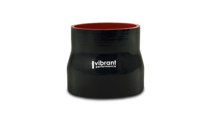 Vibrant 4 Ply Aramid Reducer Coupling 1.75In Inlet X 1.25 Outlet X 3In Length - Black 1