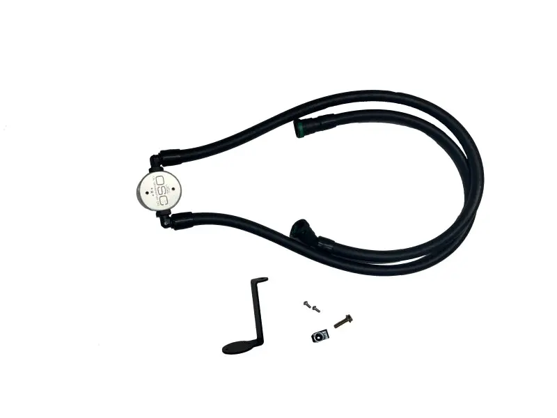 J&L 2025 Ford Explorer 2.3L Ecoboost 3.0 Pvc Side Oil Separator - Clear Anodized 1