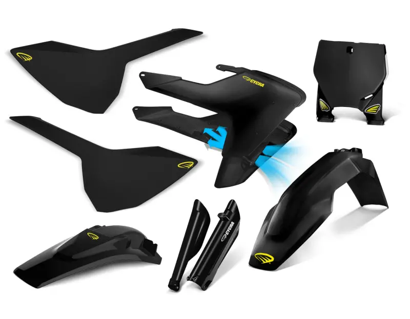 Cycra 16-18 Husqvarna Fc250 Powerflow Body Kit - Black 1
