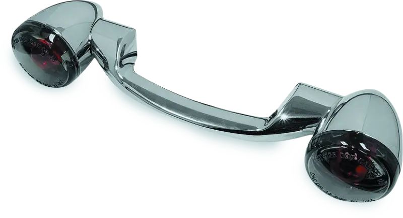 Bikers Choice 91-08 Touring 86-17 Flst Narrow Chrome Rear Turn Signal Bar Kit W/Smoke Lens 1