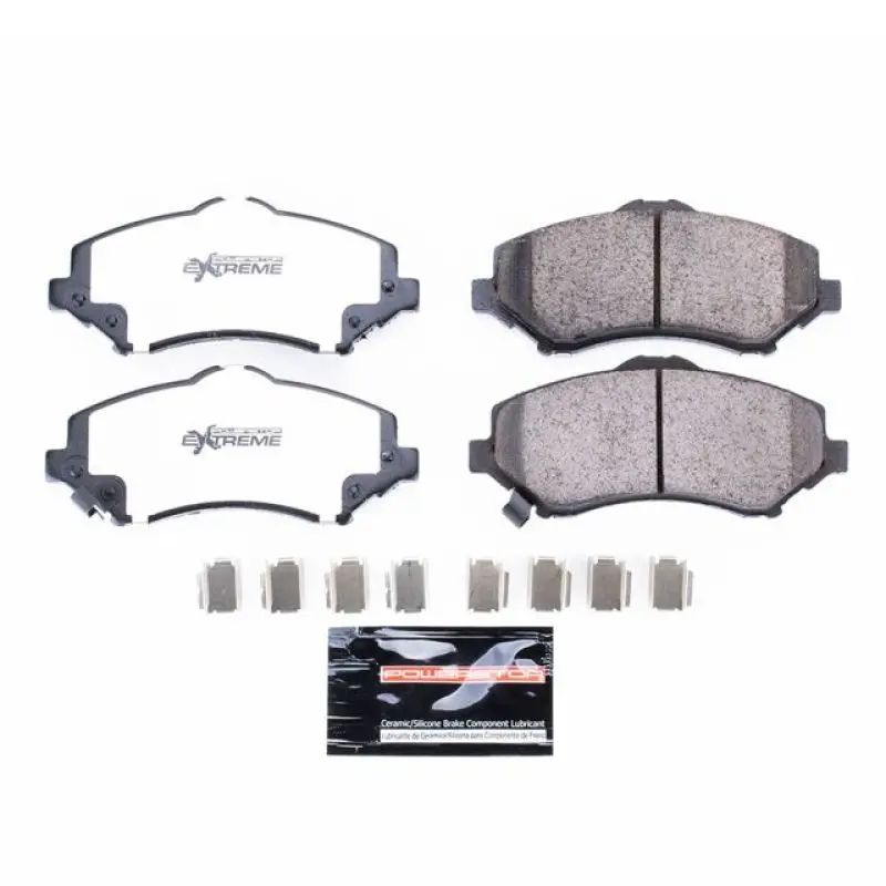 Power Stop 07-18 Jeep Wrangler Front Z36 Truck & Tow Brake Pads W/Hardware 1