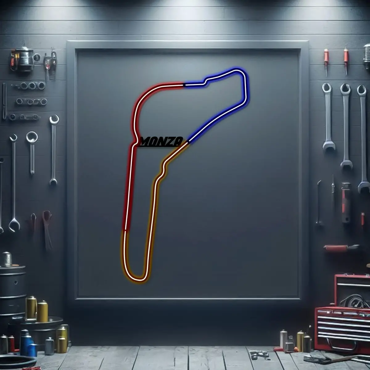 Monza Metal Neon Race Track - Mtn0143 1