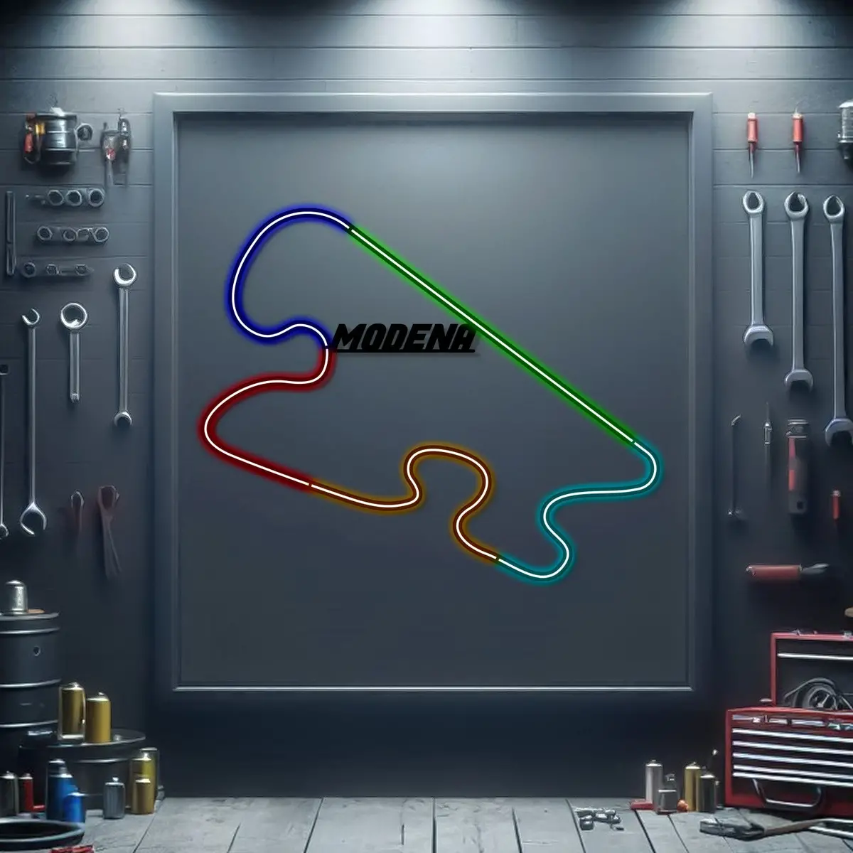 Modena Metal Neon Race Track - Mtn0141 1