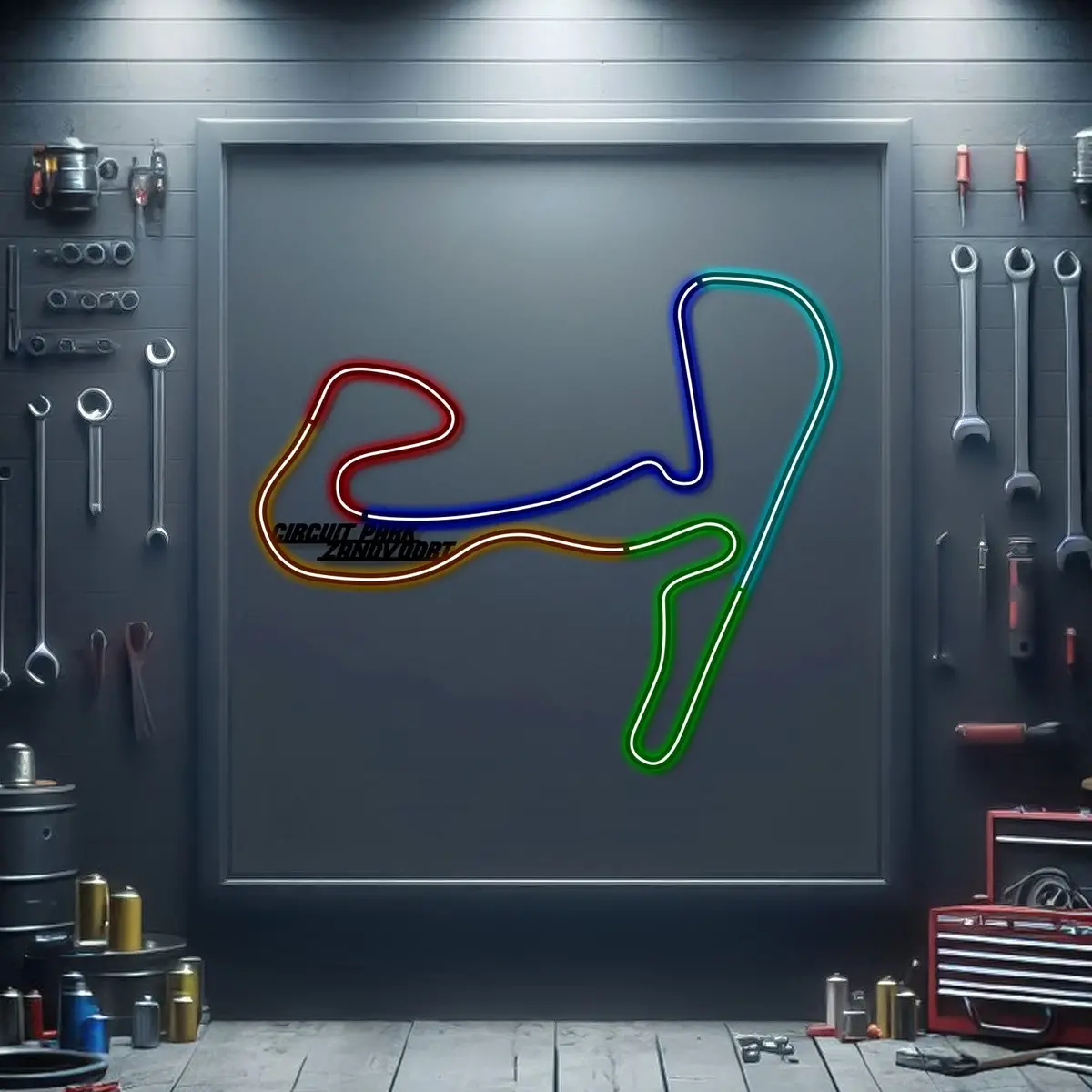 Zandvoort Metal Neon Race Track - Mtn0158 1