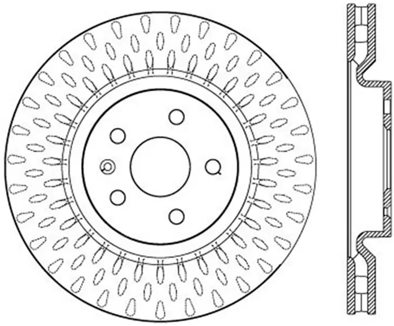 Stoptech Slotted & Drilled Sport Brake Rotor 1
