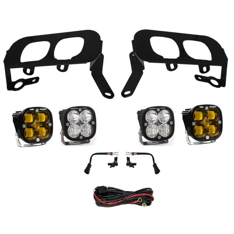 Baja Designs 14-15 Silverado 1500 White Fog Pocket Kit - Amber 1