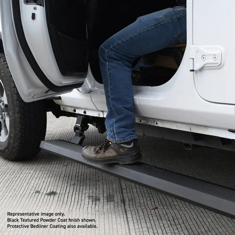 Realtruck 07-17 Jeep Wrangler 2Dr Voltstep Electric Running Board Kit (Cut Req.) - Tex. Blk 1