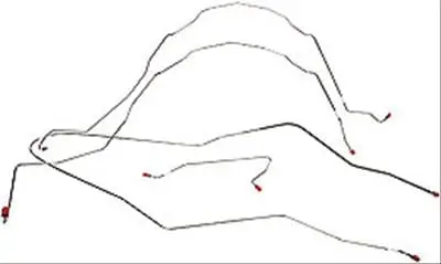 Classic Performance Stainless Steel Brake Line Kit – Direct-Fit, 5557Lk-Ss 1