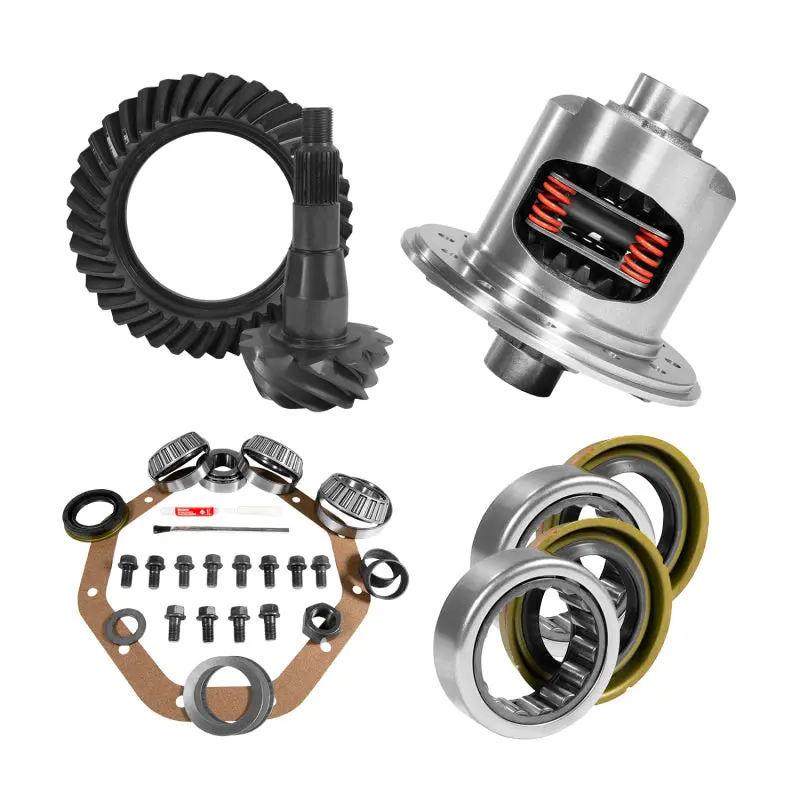 Yukon 9.25In Chy 3.55 Rear Ring & Pinion Install Kit 31 Spline Positraction 1.7In Axle Bearings 1