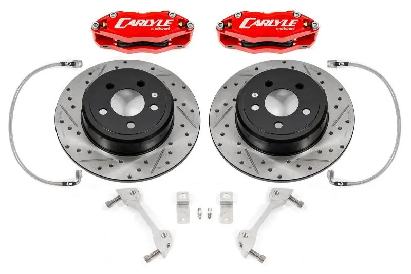 Bmr 08-23 Dodge Challenger Brake Kit For 15In Conversion Red Calipers Non-Demon/Redeye 1