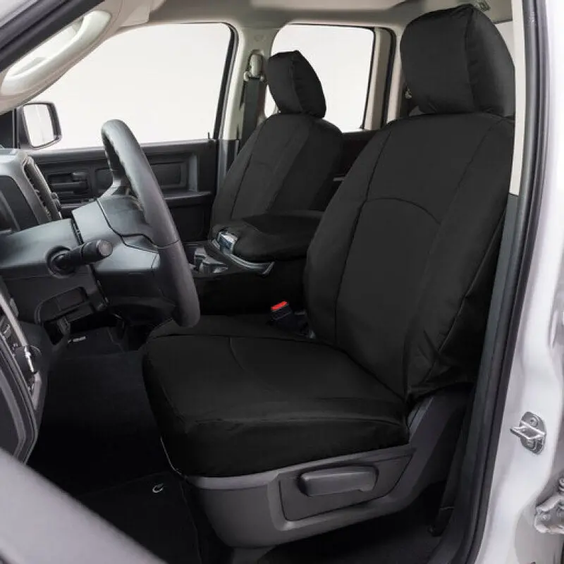 Covercraft 19-21 Chevrolet Silverado Endura Precisionfit Custom Front Row Seat Covers - Black/Black 1