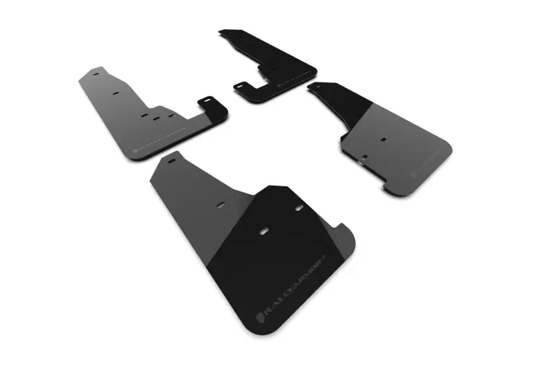 Rally Armor 18-22 Jeep Grand Cherokee Srt Trackhawk Black Ur Mud Flap - Metallic Black Logo 1