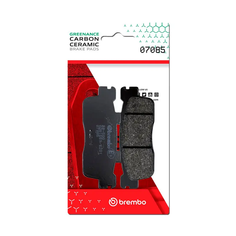 Brembo Oe Kawasaki J/Kymco Agility/Kymco Downtown/Kymco X-Town Carbon Ceramic Brake Pad - Rear 1
