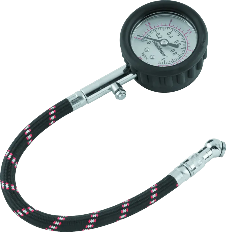 Bikemaster Tire Pressure Gauge/Hose 15 Psi 1