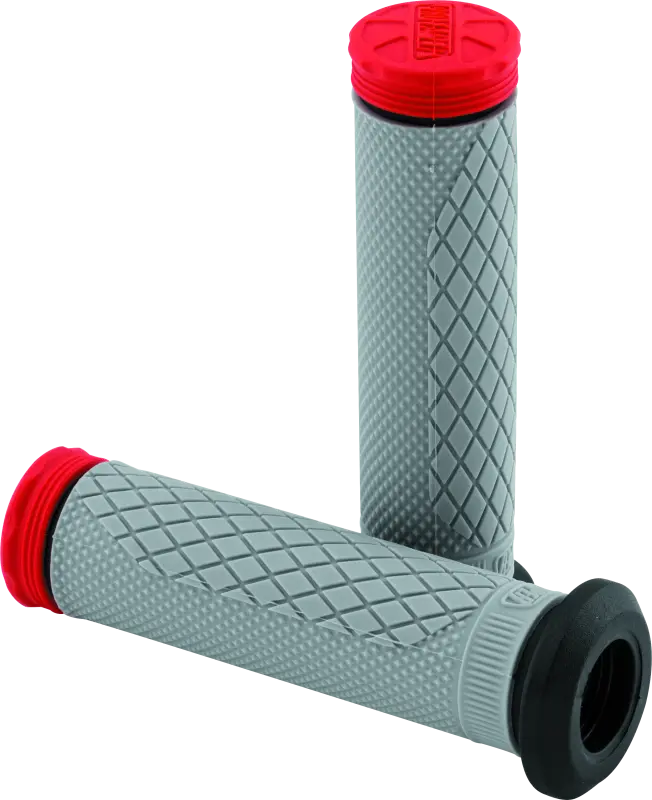 Protaper Tri Density Full Diamond Atv Grips - Red 1