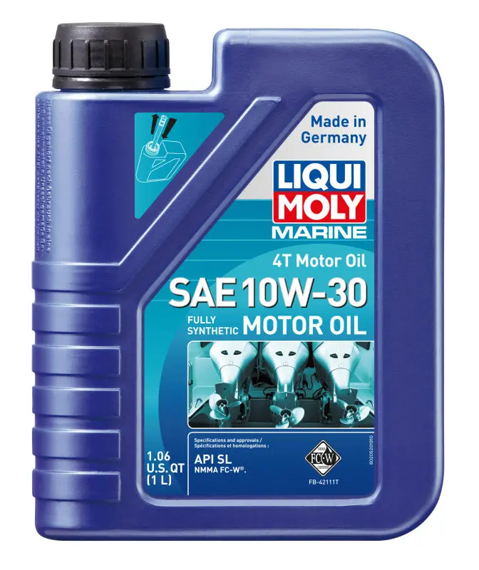 Liqui Moly 1L Marine 4T Motor Oil Sae 10W30 1