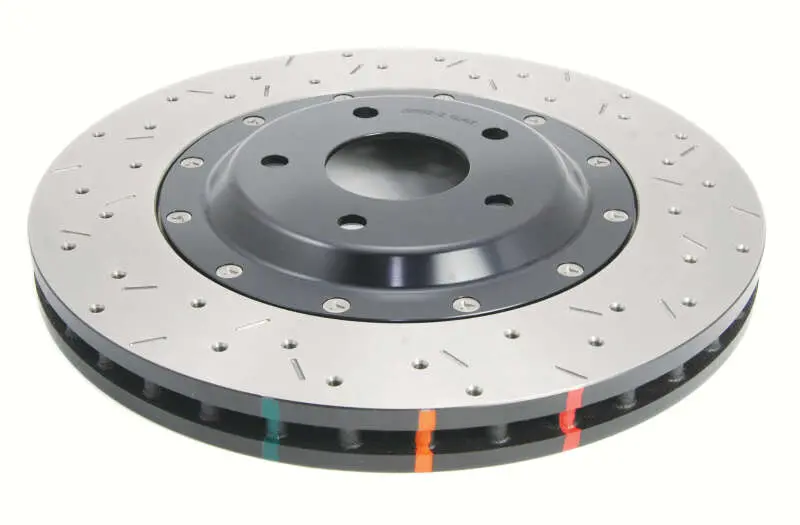 Dba 05-12 Corvette C6 W/Z06 Pkg Front Drilled & Slotted 5000 Series 2 Pc Rotor W/ Black Ha 1