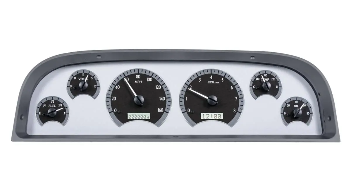Dakota Digital Vhx-60C-Pu-S-W Analog Gauge System – Plug-And-Play Retrofit 1