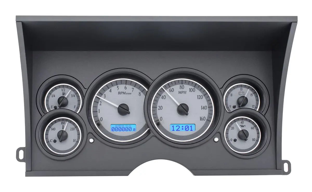Dakota Digital Vhx-88C-Pu-S-B Direct-Fit Analog Gauge System 1