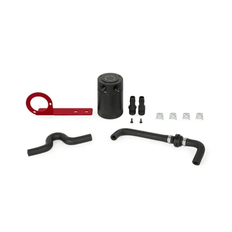 Mishimoto 2017+ Honda Civic Type R Baffled Oil Catch Can Kit - Red 2