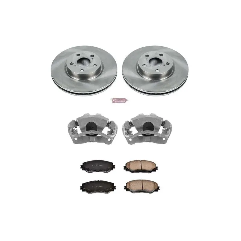 Power Stop 09-10 Pontiac Vibe Front Autospecialty Brake Kit W/Calipers 1