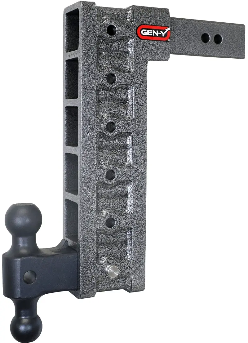 Gen-Y Mega Duty 2.5In Shank 15In Drop 3K Tw 21K Hitch W/Gh-061 Dual-Ball/Gh-0101 Stabilizer Kit 1