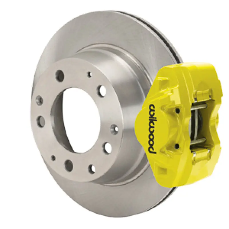 Wilwood 69-83 Porsche 911 D31 11.42In. Rear Brake Kit W/ Flex Lines - Yellow 1