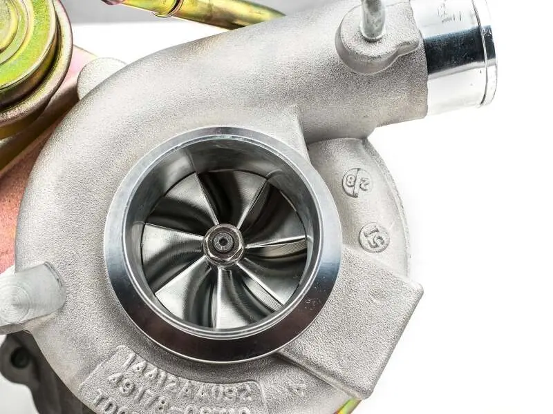 Forced Performance Subaru Sti/Wrx Blue Turbo Bb Lope 58Mm Ch8 Cm Turbine Hsg External Wg W/Oil Line 1