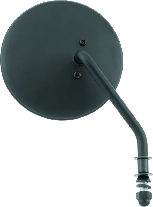 Bikers Choice Black 4 Inch Round Mirror Short Right Universal 1