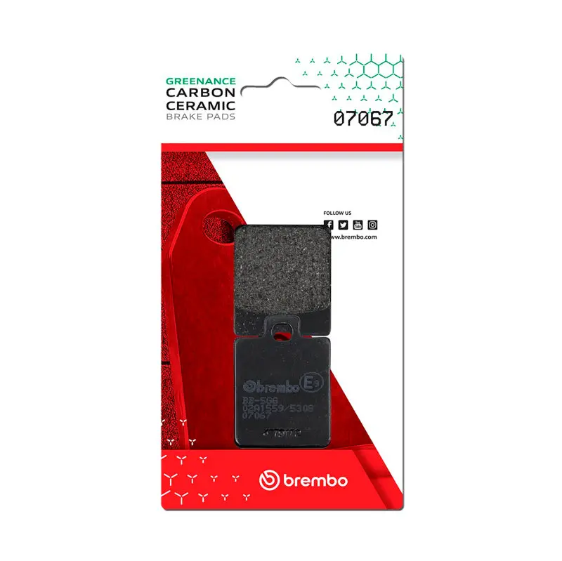 Brembo Oe Piaggio Zip/Piaggio Mp3/Sym Symphony/Sym Fiddle/Sym Jet Carbon Ceramic Brake Pad - Front 1